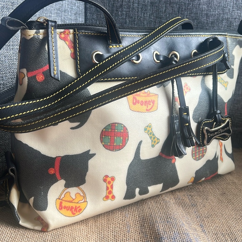 Dooney & Bourke Vintage Scottie Satchel - Picture 3 of 17